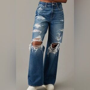 AE Super High-Waisted Baggy Wide-Leg Jean